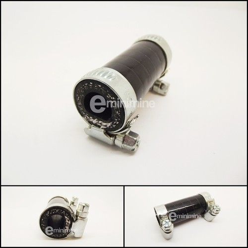 Classic Mini Black Silicone Bypass Hose and Clips rover austin 998 cooper 1275 s