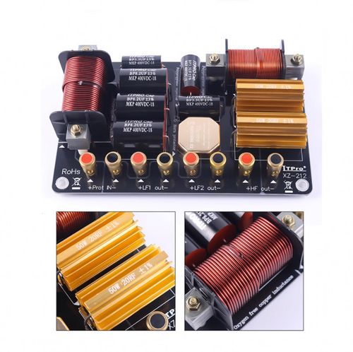 1000W 2 Way 3 Unit Dual Bass High-Low Speaker Frequency Divider Crossover Filter — image 3