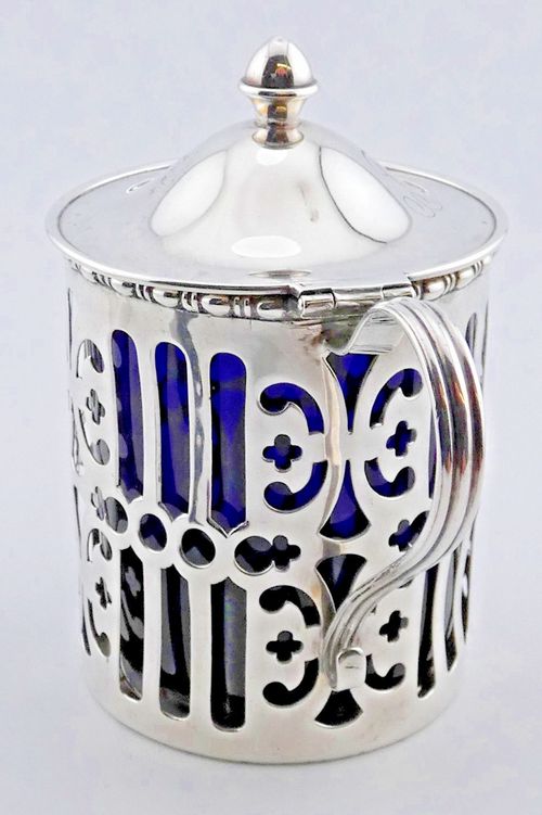 A FINE ANTIQUE GORHAM RHODE ISLAND STERLING SILVER MUSTARD POT C.1904 — image 11
