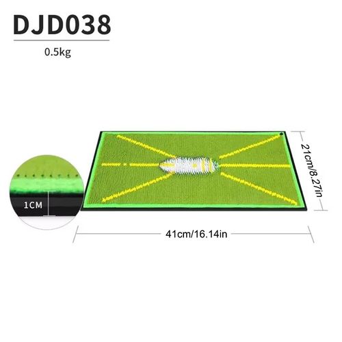 PGM Golf Hitting Strike Mat Training Aid Impact Divot Board Swing Practice Tool — image 2
