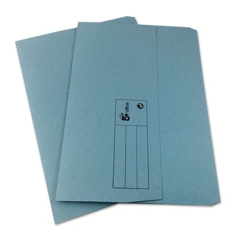 A4 FOOLSCAP DOCUMENT WALLETS ANY QTY 5 COLOURS HALF FLAP OFFICE FOLDER 32MM