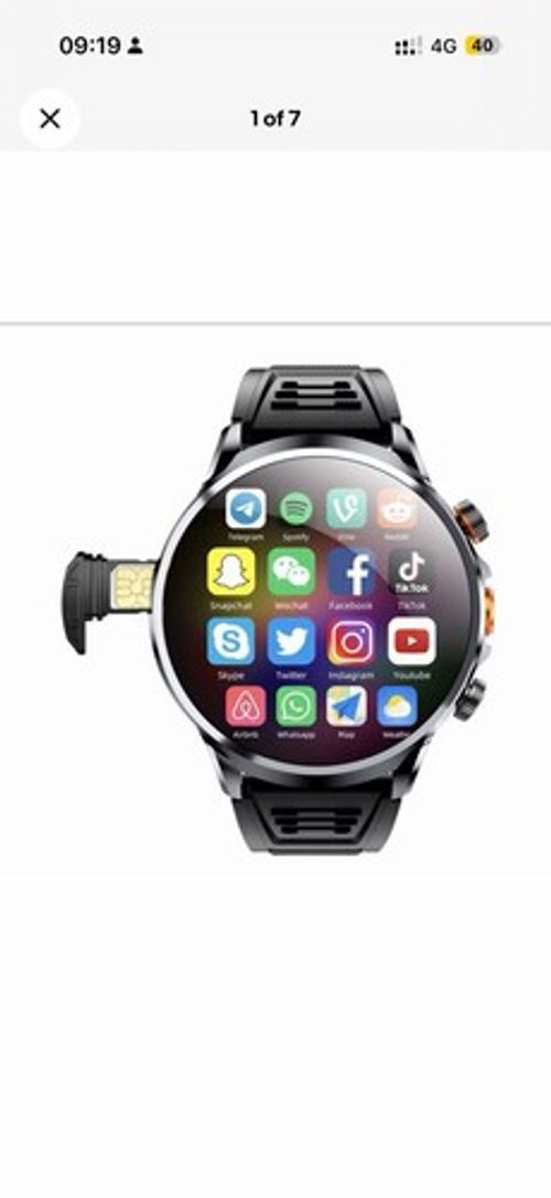 4G Android Smart Watch 8GB RAM 128GB GPS WiFi Camera SIM Bluetooth 1880mAh