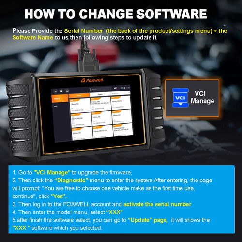 FOXWELL NT710 Bidirectional Car OBD2 Scanner Diagnostic Scan Tool ECU Coding Oil — image 9