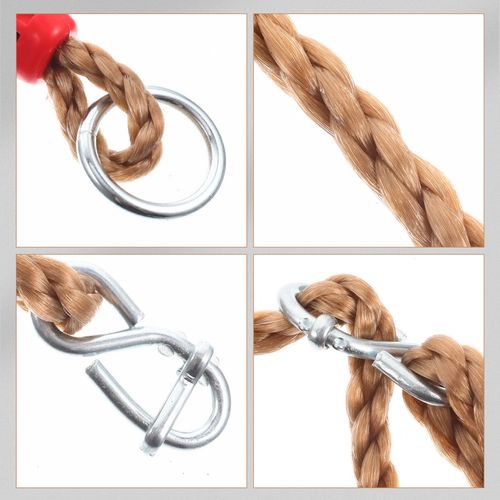 2Pcs Swing Rope Kit with Adjustable Nylon for Tree and Porch Swings — image 6