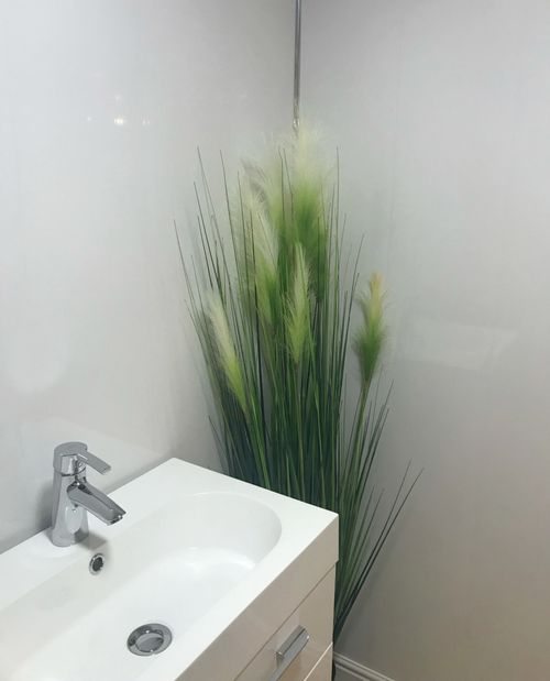 Gloss White Bathroom Panels Ceiling Cladding Shower Wall Kitchen PVC DBS — image 8