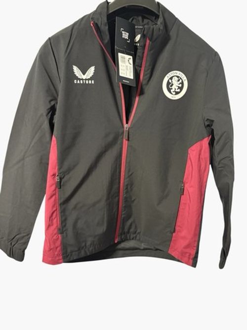 Castore Aston Villa Staff Training Jacket Womens Size UK 12 BNWT Black