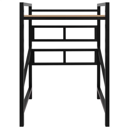 Black Height Adjustable Washer Dryer Stack Stands Over The Washer Storage Shelf — image 12