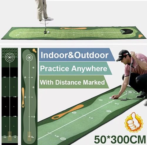 Golf Putting Mat Training Aid Equipment Improve Putting Accuracy Golf Practice — image 5