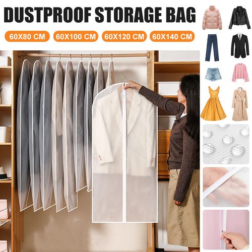 5/20x Clothing Cover Coat Suit Dress Protector Hanging Garment bag DustProof Bag — image 2