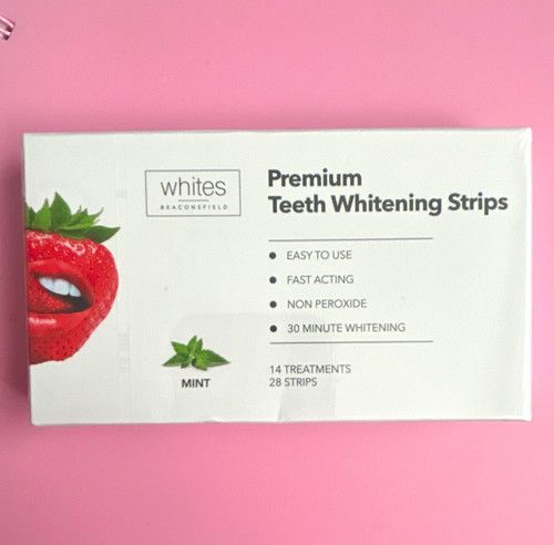 Whites Beaconsfield Premium Teeth Whitening Strips Mint Non Peroxide 28 Strips