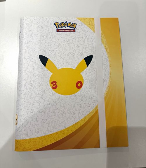 Pokémon 30th Celebration Pikachu Album 9-Pocket 360 A4 Side Load — image 1