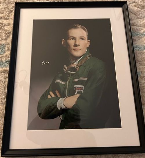 Sir Stirling MOSS Signed 16 X 12 Photo FRAMED  Motor Racing Legend AFTAL COA