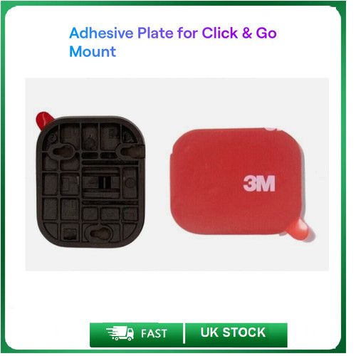 Adhesive Plate for Click & Go Nextbase Dash Cam Mount 322GW,422GW,522GW,622GW