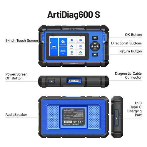 🔥2026 TOPDON AD600S OBD2 Scanner Engine ABS SRS SAS AT TPMS EPB Diagnostic Tool — image 15