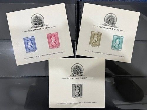 Souvenir Sheets 1942 Haiti Stamps Our Lady of Perpetual Help, Patroness of Haiti