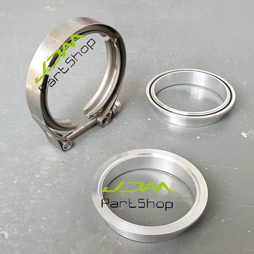 76mm 3.0" V-Band Aluminium Flange+Stainless Clamp+ O-Ring Intercooler Inlet Pipe