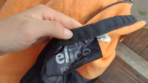 Elico Equestrian Lightweight Stable Rug Orange/Black Trim 6'0'' — image 2