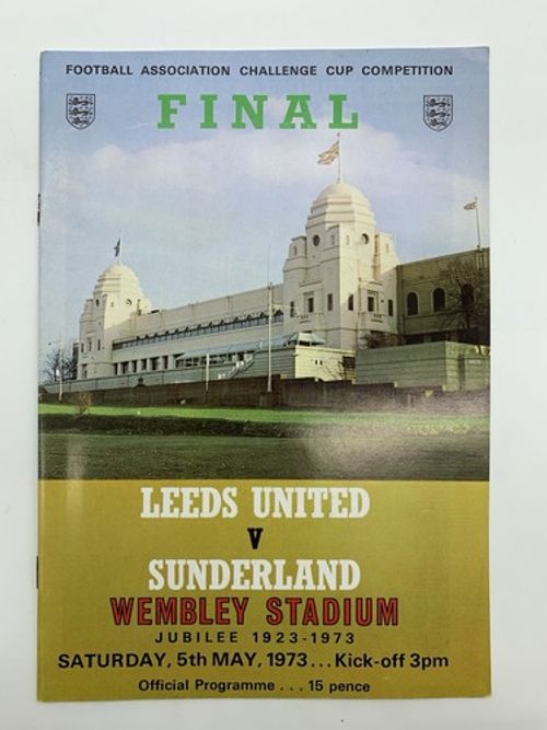 RARE Leeds United v Sunderland 1973 FA Cup Final Programme MINT CONDITION