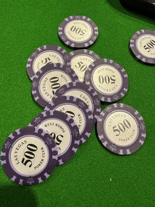Poker Chip Set 500 Professional Casino Grade 14g Wheat Clay — image 5