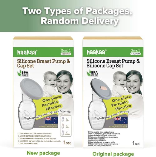 Haakaa Manual Breast Pump Patented Silicone Milk Collector Continuous Natural — image 6