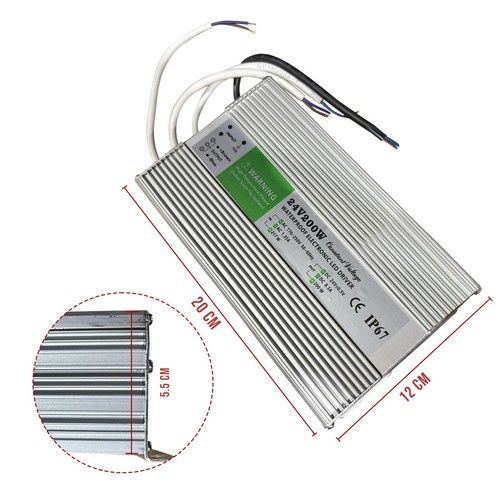 LED Driver Power Supply Transformer  DC 12V/24V Waterproof IP67 LED Strip PSU UK