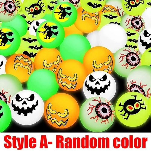 Halloween Eyeball Bouncy Balls Glow in Dark Luminous Rubber Party Toy — image 1