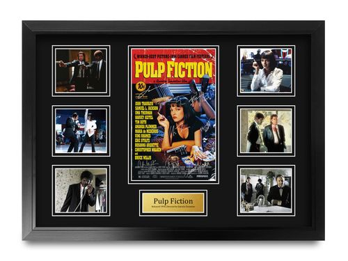 Pulp Fiction Signed Large A2 Framed Printed Autograph Memorabilia Gift — image 1