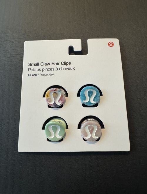 Lululemon 4 Pack Small Claw Hair Clips Multicolour Mini Hair Clamps Accessories — image 1