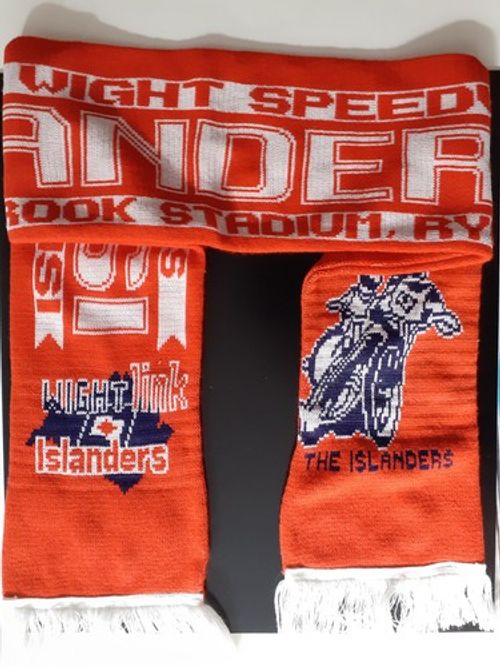 Isle of Wight Islanders Speedway Scarf from early 2000's; Stored for 20 years