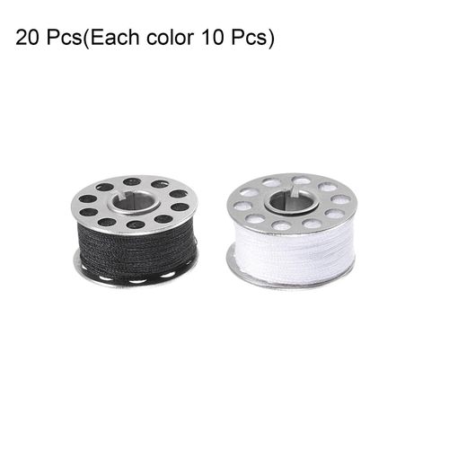 Bobbins and Sewing Thread Set with Bobbin Case for Sewing Machine, Black+White — image 3