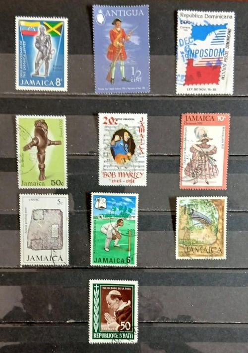 All Different Stamp Collection From The Caribbean Including Many Great Sets — image 9