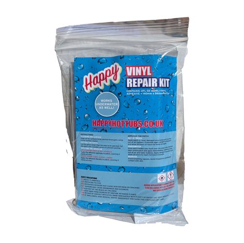 Happy Hot Tubs Vinyl Repair Kit Inflatable Tub Spa Lazy Glue Patch Fix Hole Set — image 2