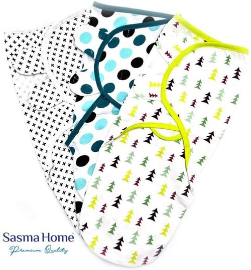 3xPack 100% Cotton Baby Swaddle Wraps 0-3 Months Swaddle Wrap for New Born