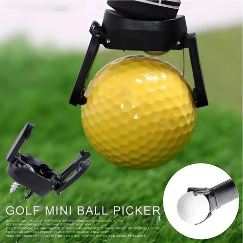 Golf Ball Pick Up Retriever Grabber Claw Sucker Tool For Putter Grip Practical — image 3