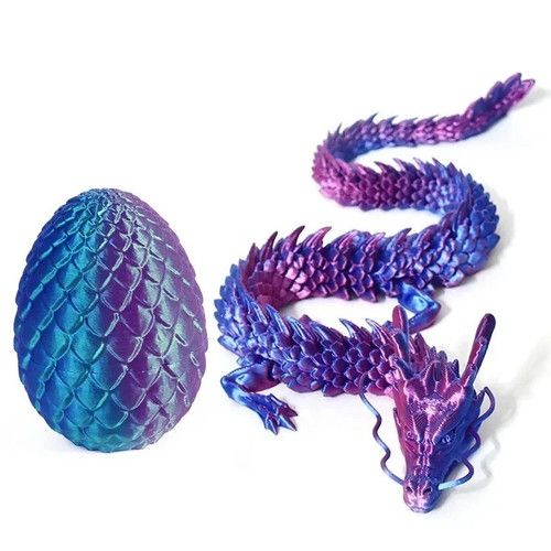 3D Printed Dragons Surprise Dragon Egg Articulating Gemstone Dragon Fidget Toy!