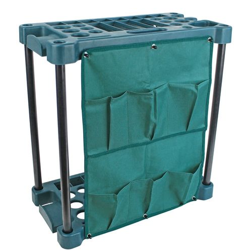 Heavy Duty Garden Tool Organizer Rack Storage Holder Rake Garage Equipment Caddy — image 4