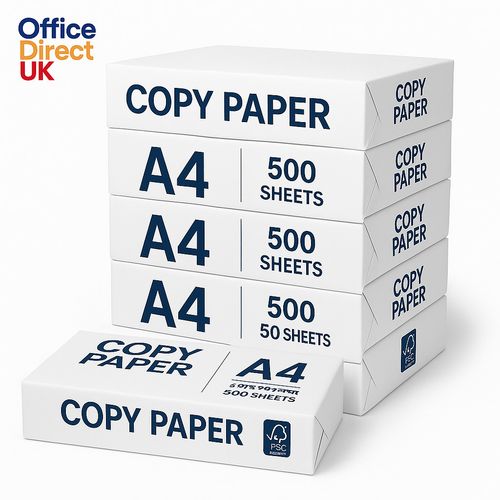 A4 COPIER PAPER PRINTER WHITE 5 REAMS OF 500 SHEETS PHOTOCOPY STATIONARY (2500) — image 2