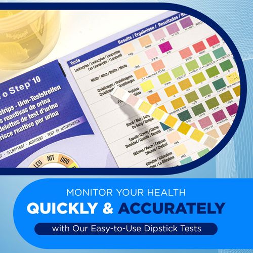 25 Urine Test Strips 10 Parameter Urinalysis Professional GP Sticks(5x5 Pack) — image 4