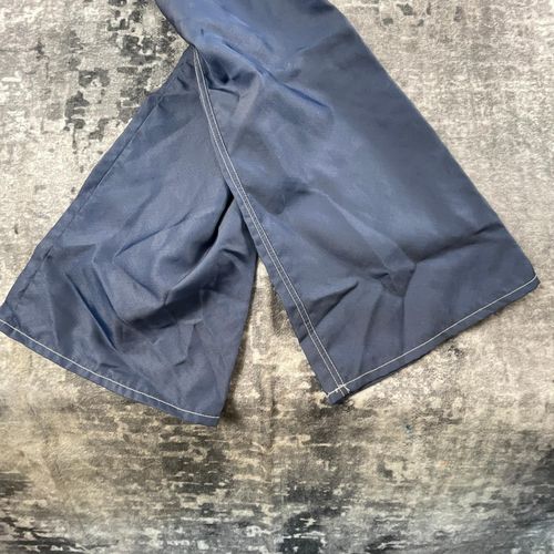 Vtg Buggirl Womens 9 Wide Leg Pants 90s Y2K Blue Raver Contrast Stitch USA — image 11