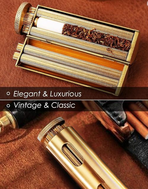 Vintage Cigarette Roller, Brass Cigarette Rolling Machine, Pure Copper Joint Rol — image 7