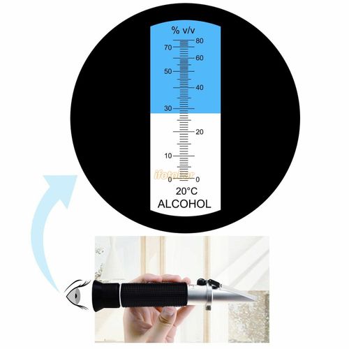 Handheld Alcohol 0-80% Test Refractometer Liquor Alcohol Tester Meter Tool — image 6
