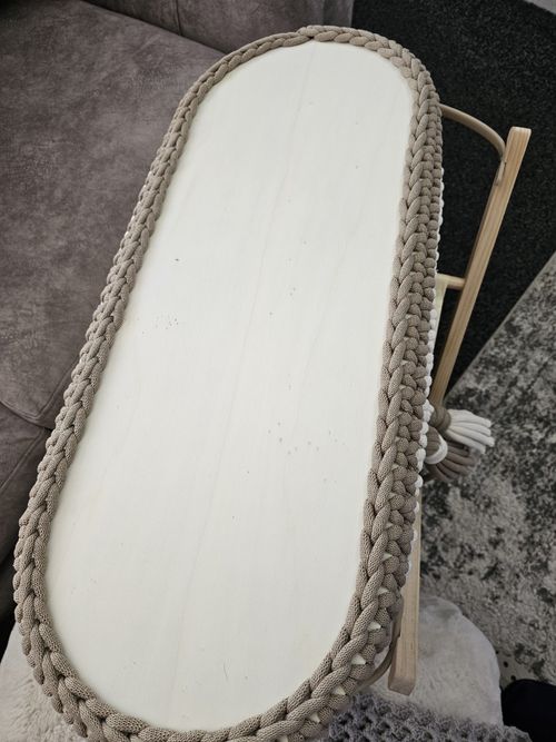 Handmade Crochet Baby Moses Basket Made to Order & Personalised Base Any Colour! — image 12