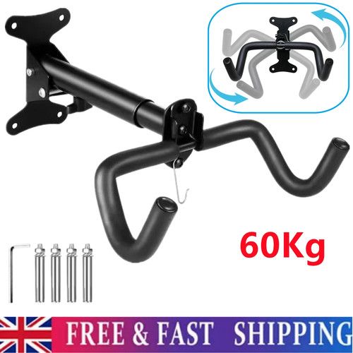 Bike Storage Hanger Wall Mounted Adjustable Bicycle Hook Rack Garage Stand Tool