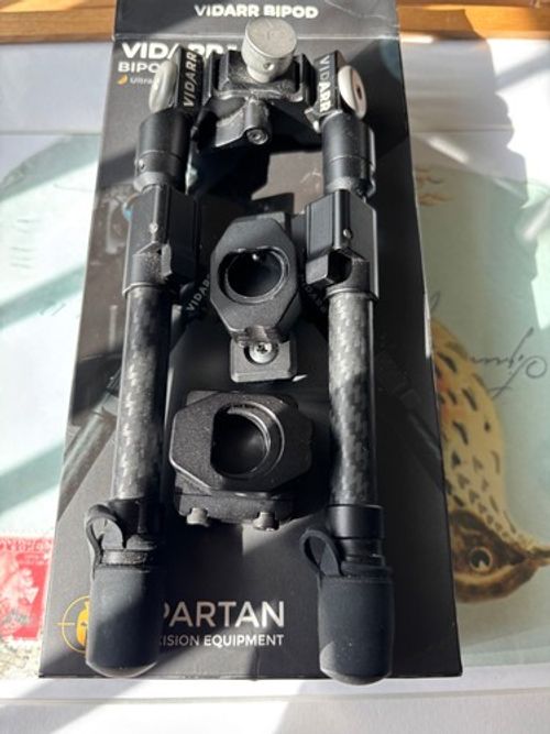 Spartan Vidarr super lightweight Carbon fiber bipod.compatible with Picatinny 