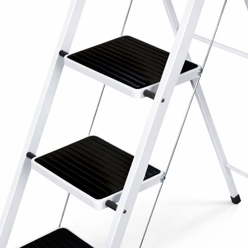 NEW! Foldable 4 Step Ladder Stepladder Non Slip Tread Safety Steel Step — image 7