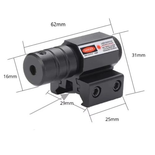 Red Laser Dot Sight Scope Air Gun 20mm Rail Mount Tactical Rifle Pistol Hunting — image 3