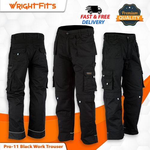 WrightFits Men Combat Cargo Work Trousers Pro 11 Working Pants Cargo Pockets WPR — image 1