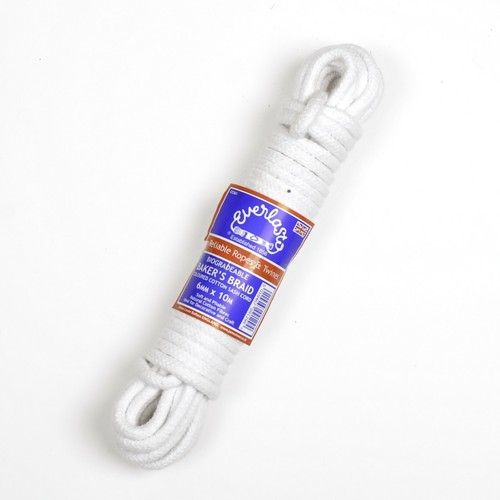 6MM UK MADE 'EVERLASTO' BAKER'S BRAID COLOURED COTTON SASH CORD ROPE