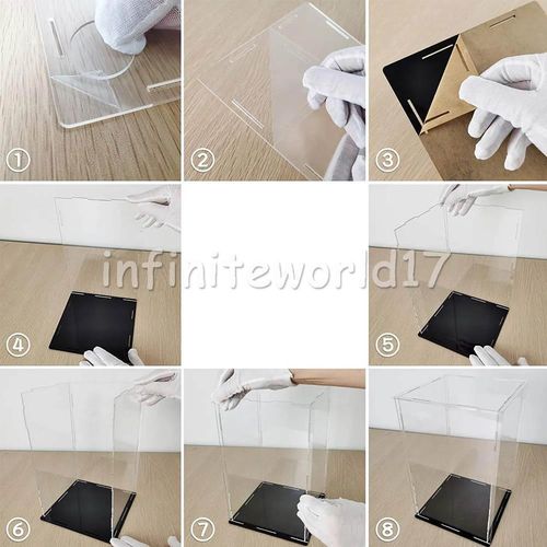 40*40*40 Acrylic Display Case Dustproof Box Perspex Clear Collectibles Model UK — image 4