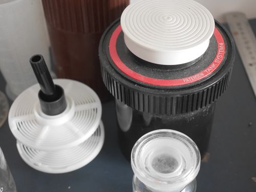Darkroom Paterson dev tank TRAYS Minolta lens Schott glass PAPER Cylinders — image 10